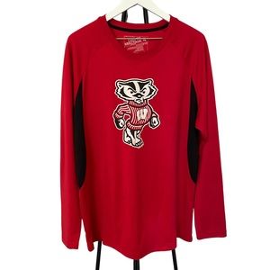 Wisconsin Badgers Campus Heritage Collection Long Sleeve Pullover Shirt Men’s XL